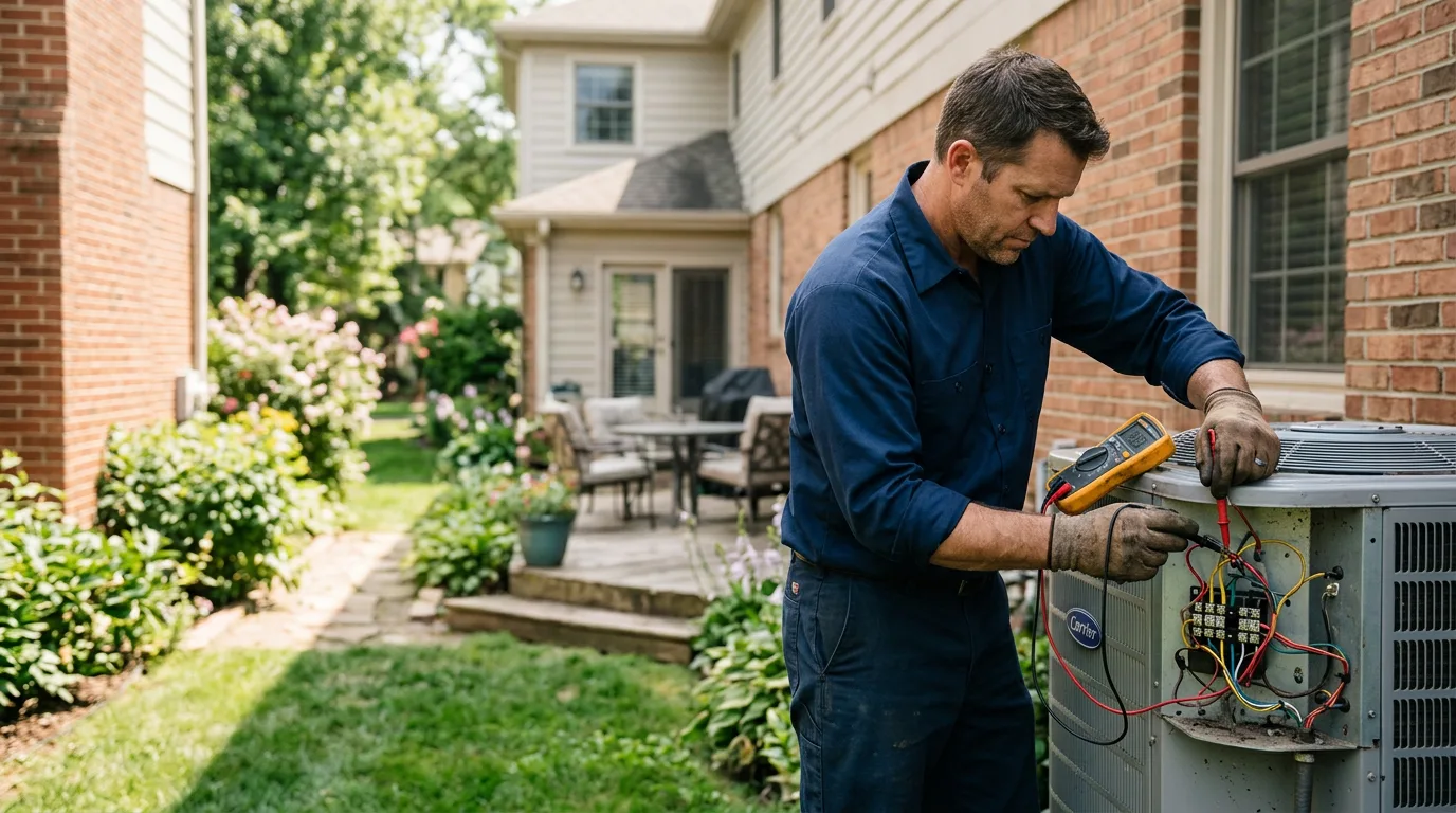 HVAC technician working near Hereford, PA